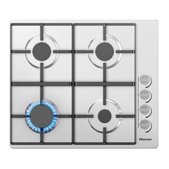 HISENSE GM642XHS 60cm Gas Hob - Stainless Steel