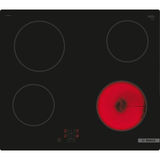 BOSCH PKE61RAA8B Series 2 60cm 4 Burner Electric Hob - Black