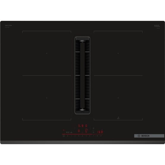 BOSCH Series 6 70cm Induction Venting Hob - Black PVQ731H26E