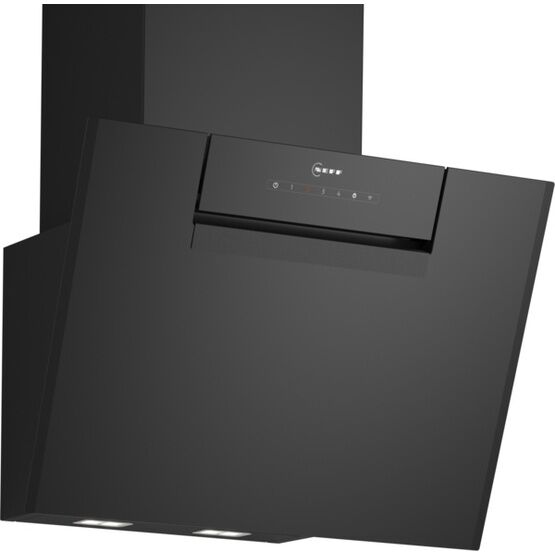 NEFF D65IFN1S0B Black N 50, Wall-Mounted Cooker Hood, 60 cm, Clear Glass