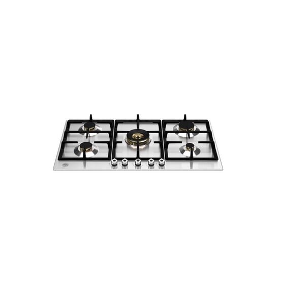BERTAZZONI P905CPROX Pro Series 90cm Gas Hob with Central Wok Burner - Stainless Steel