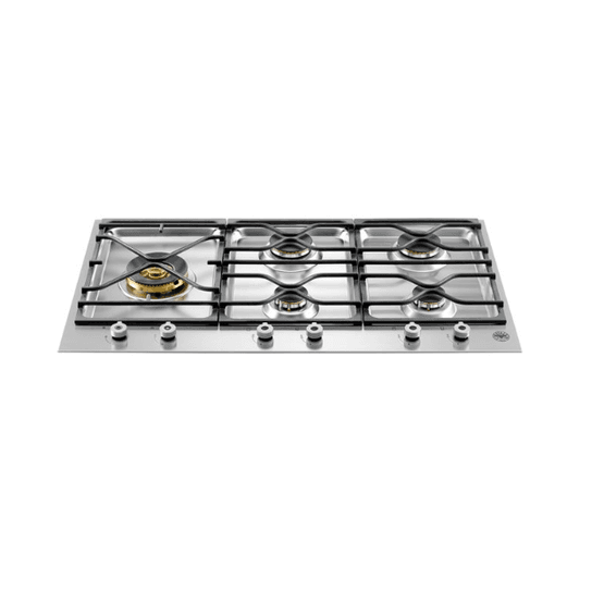 BERTAZZONI PM365S0X Segmented 90cm Gas Hob 5 Burners Left Hand Wok Burner