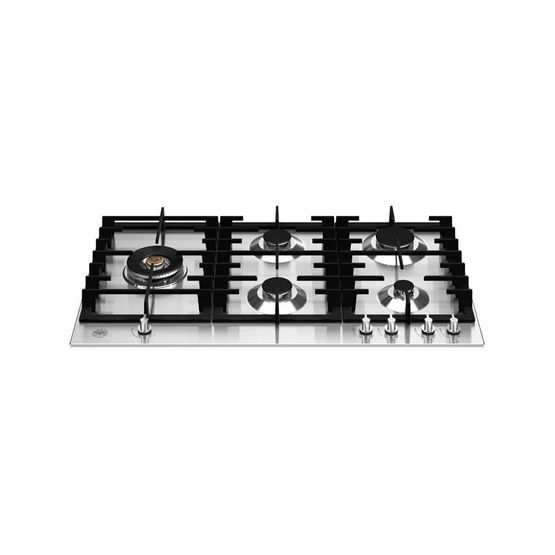 BERTAZZONI P905LMODX Modern Series 90cm Gas Hob with Left Wok Burner Stainless Steel