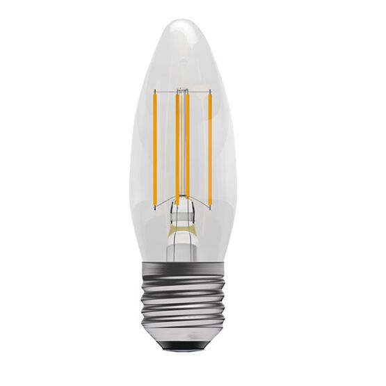 BELL 60719 3.3W Dimmable ES LED Filament Clear Candle 2700K