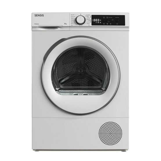 SENSIS TDHF018A2W 8KG Heat Pump Tumble Dryer - White
