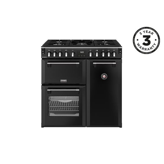 STOVES 444411850 Richmond 90cm Dual Fuel Range Cooker Black