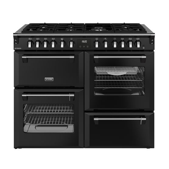 STOVES 444411862 Richmond 110cm Dual Fuel Range Cooker - Black