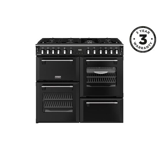 STOVES 444411856 Richmond 100cm Dual Fuel Range - Black