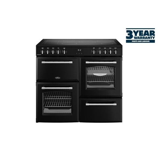 BELLING 444411826 Farmhouse 100cm Electric Range - Black