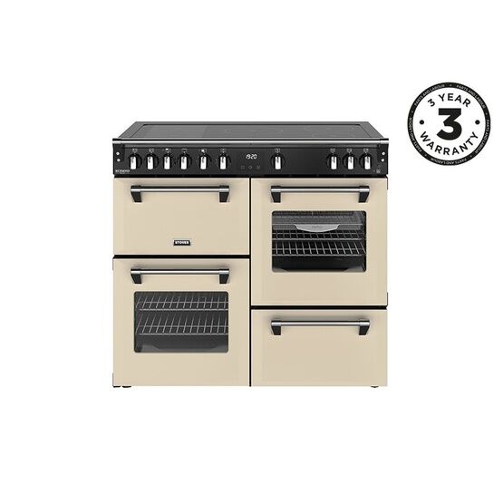STOVES 444411874 Richmond Deluxe 100cm Induction Range Rotary Controls - Cream