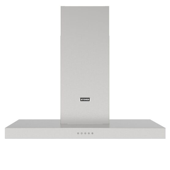 STOVES 444411649 Sterling 110T Flat Chimney Hood Stainless Steel