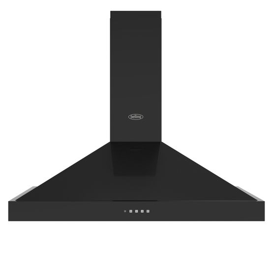 Belling 444411675 Farmhouse Pyramid Chimney Cooker Hood Black