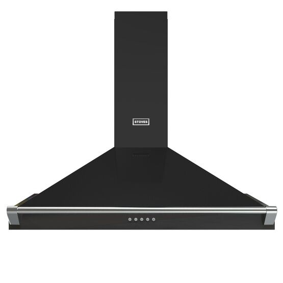 STOVES 444411660 Richmond 110PYR Pyramid Chimney Hood Black