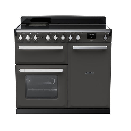 RANGEMASTER ESDL100EIPSLT/CM1 Estel Deluxe 100cm Induction Range Cooker - Slate/Chrome