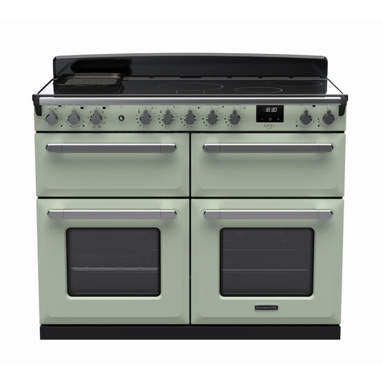 RANGEMASTER ESDLB110EIPMNT/CM1 Estel Deluxe 110cm BC Induction Range Cooker - Mint with Chrome Trim
