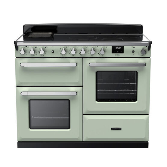 RANGEMASTER ESDLO110EIPMNT/CM1 Estel Deluxe 110cm Induction Range Cooker - Mint with Chrome Trim