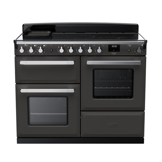 RANGEMASTER ESDLO110EIPSLT/CM1 Estel Deluxe 110cm OC Induction Range Cooker - Slate with Chrome Trim