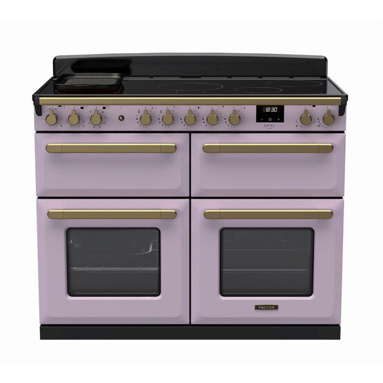 RANGEMASTER ESDLB110EIPHTH/AB1 Estel Deluxe 110cm Induction Range Cooker - Heather/Brass