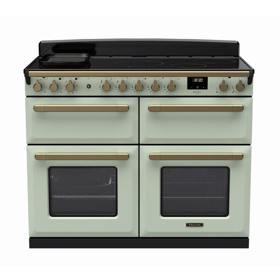 RANGEMASTER ESDLB110EIPMNT/AB1 Estel Deluxe 110cm Induction Range Cooker - Mint/Brass