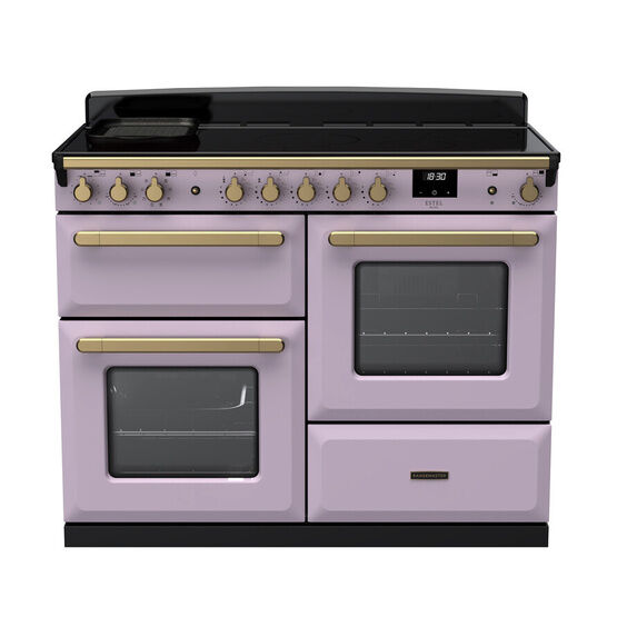 RANGEMASTER ESDLO110EIPHTH/AB1 Estel Deluxe 110cm Induction Range Cooker - Heather/Brass