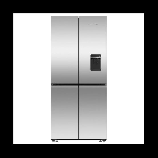 FISHER &amp; PAYKEL RF500QNUX1 79CM Plumbed American Fridge Freezer Stainless Steel