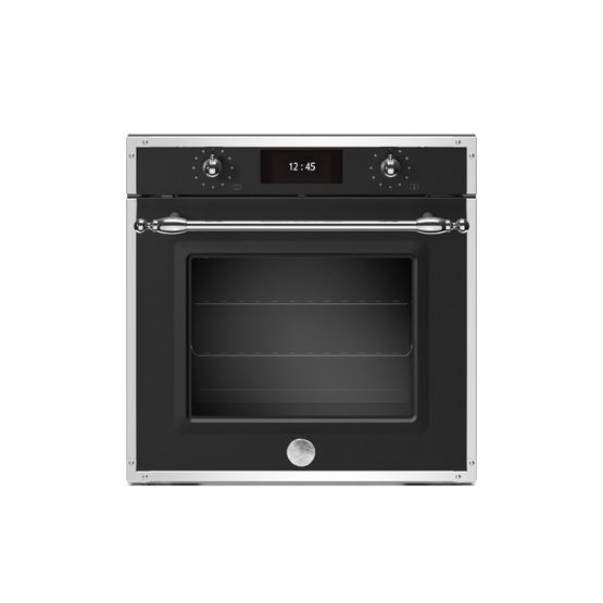 Bertazzoni F6011HERVPTNE/23 Heritage Series Built-In TFT 60cm Oven 11 Functions PYRO&amp;STEAM Matt Black