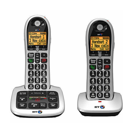 BT BT-55263 4600 Big Button Dect Twin Cordless Phones TAM