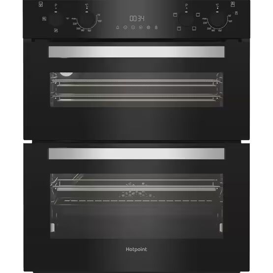 HOTPOINT DUH12G1B 60cm Built-Under Electric Double Oven - Black