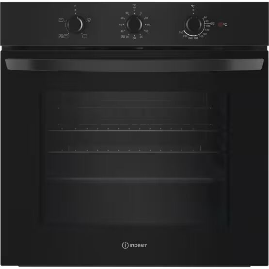 INDESIT IO232HBUK Built-In 60cm Single Electric Oven - Black