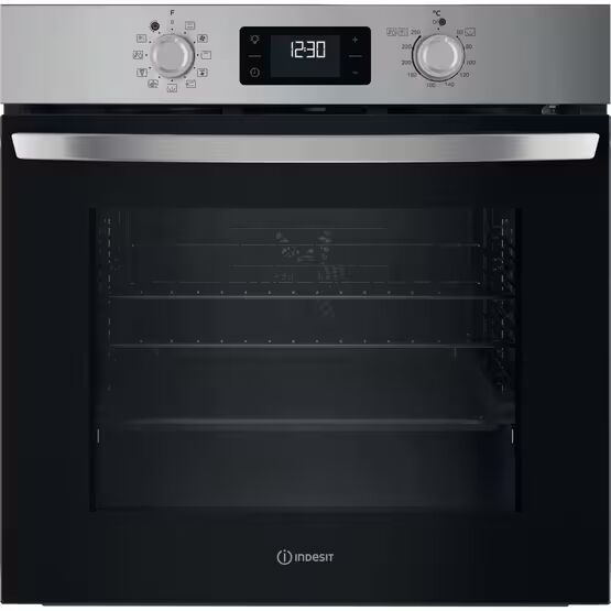 INDESIT IO278P1XUK Built-In 60cm Single Electric Oven - Inox