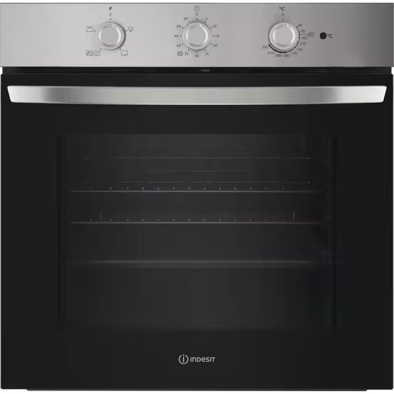 INDESIT IO232HXUK Built-In 60cm Single Electric Oven - Inox