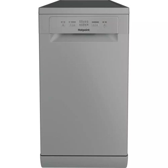 HOTPOINT HP2FE10CS90SUK Freestanding Slimline Dishwasher - Silver