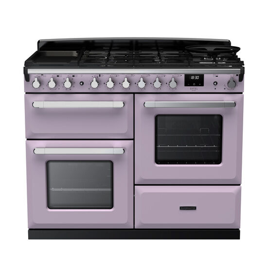 RANGEMASTER ESDLO110DFPHTH/CM1 Estel DLX 110 OC Dual Fuel Range Cooker - Heather/Chrome