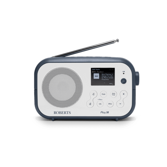 ROBERTS PLAY30WB DAB+/FM Portable Digital Radio White / Blue