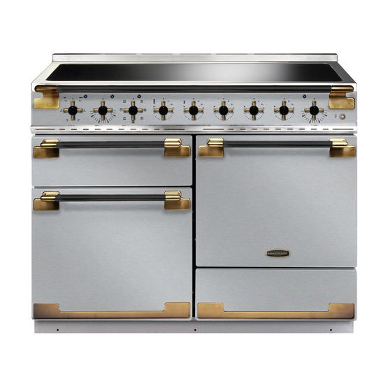 RANGEMASTER ELS110EISS/BE Elise Lux 110cm Induction Range - Stainless Steel with Black / Antique Brass Trim