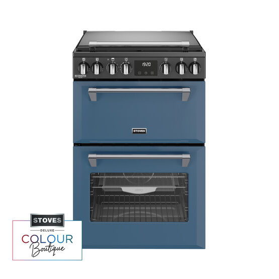 STOVES 444411994 Richmond Deluxe 60cm Dual Fuel Cooker - Twilight Blue