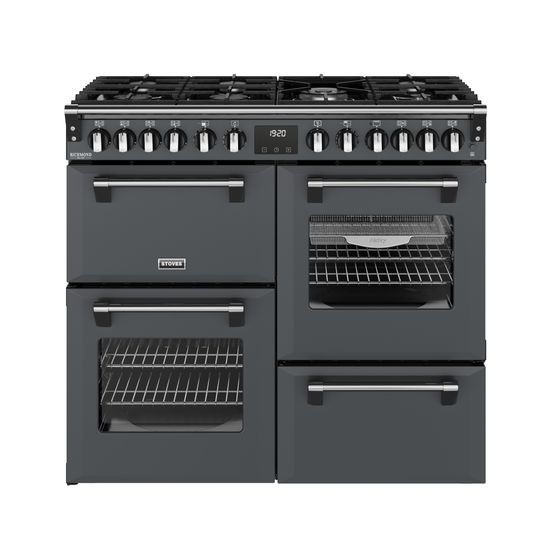 STOVES 444412015 Richmond Deluxe 100cm Dual Fuel Range Cooker - Anthracite