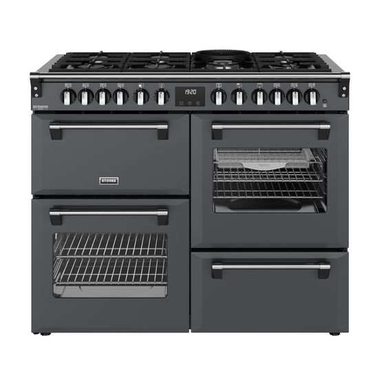 STOVES 444412027 Richmond Deluxe 110cm Dual Fuel Range Cooker - Anthracite