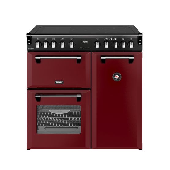 STOVES 444412014 Richmond Deluxe 90cm Induction Range Cooker - Garnet Red