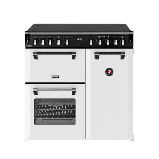 STOVES 444412010 Richmond Deluxe 90cm Induction Range Cooker - Ice White