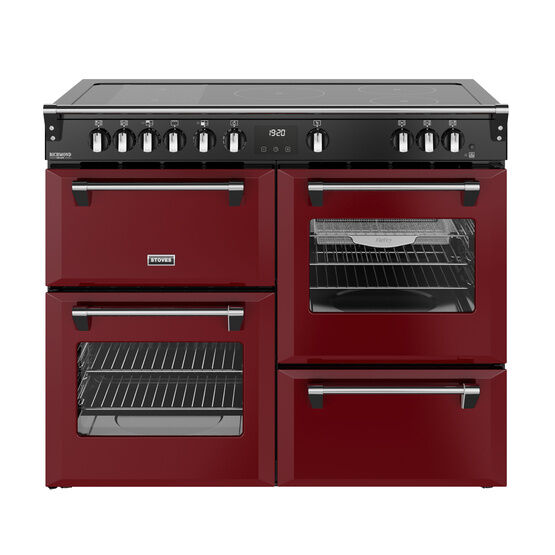 STOVES 444412038 Richmond Deluxe 110cm Induction Range Cooker - Garnet Red