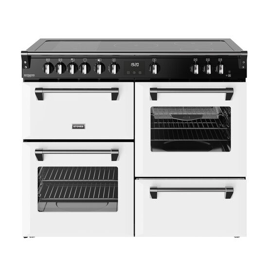 STOVES 444412034 Richmond Deluxe 110cm Induction Range Cooker - Ice White
