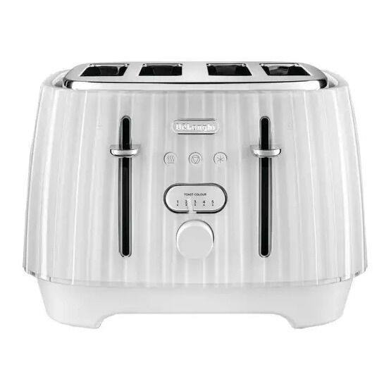 DELONGHI DL3004 4 Slice Ballerina Toaster - White