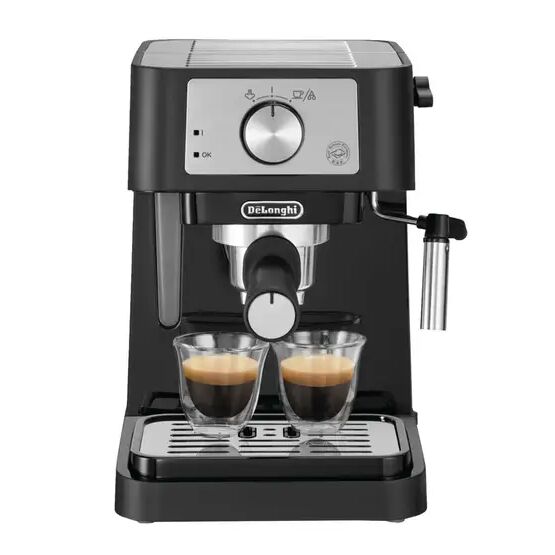 DELONGHI DL0260 Stilosa Manual Coffee Machine - Black and Silver