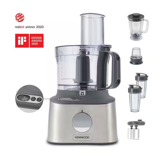 KENWOOD KW0802 800W MultiPro 5in1 Food Processor with Weighing - Stainless Steel
