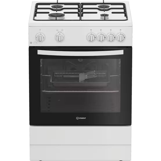INDESIT I6GGMMWUK 60cm Gas Single Cavity Cooker - White