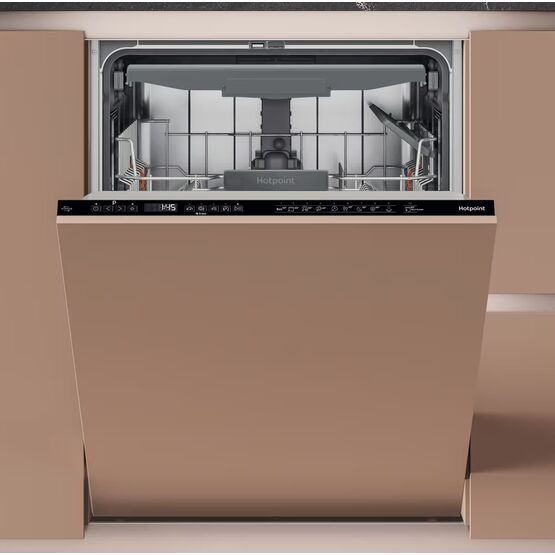 HOTPOINT H7IC16M6UK 60cm 16 Place Built In Dishwasher Black Trim