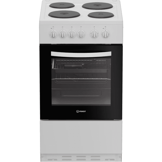 INDESIT I5E3KMW 50cm Electric Single Oven Cooker - White