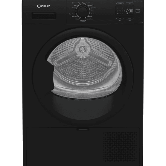 INDESIT CYSD82DBBUK Freestanding 8kg Heat Pump Tumble Dryer - Black
