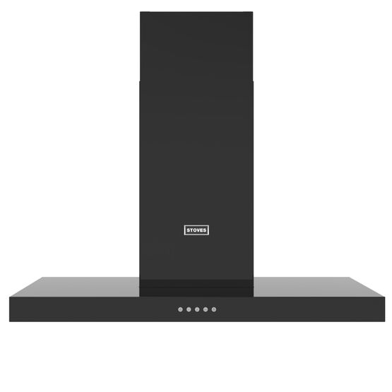 STOVES 444411644 Sterling 90T Flat Chimney Hood Black